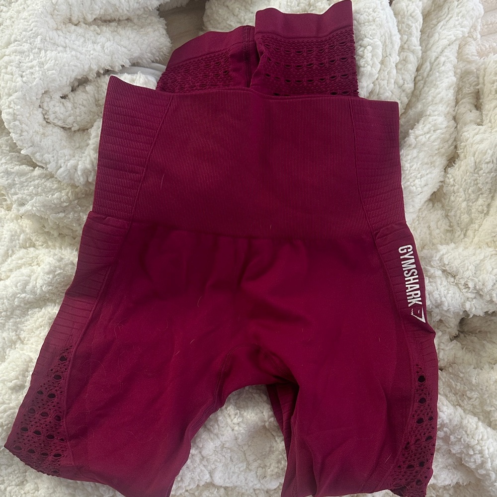 Gymshark Women's Burgundy Leggings